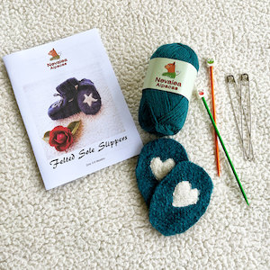 Felted Sole Slippers Knit Pack