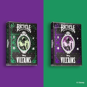 Bicycle Disney Villains Green/Purple Playing Cards