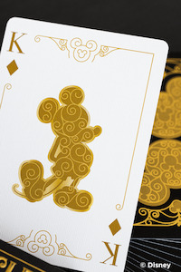 Disney Mickey Mouse Black and Gold Playing Cards by Bicycle