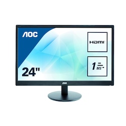 E2470SWH 24" FHD 1MS VGA DVI - Monitors