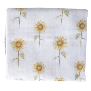 Sunflower Muslin Wrap