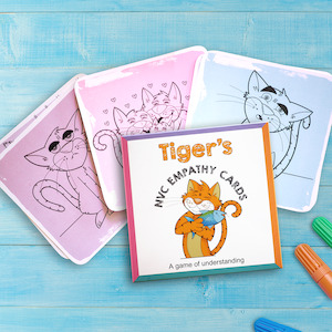 Tiger’s feelings and needs cards for children (NVC)