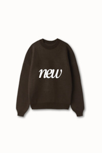 Clothing: Knit Crew - Chocolate Brown