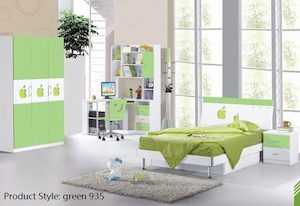 Kids / Children Bed Green  (Kool kids)