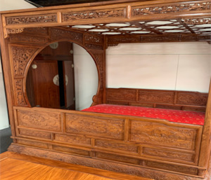 Furniture: Antique Chinese Canopy Bed