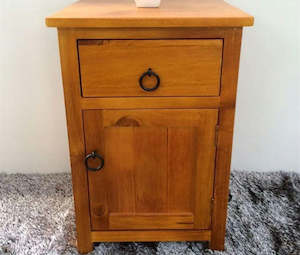 Furniture: Cutie Solid Pine Wood Bedside