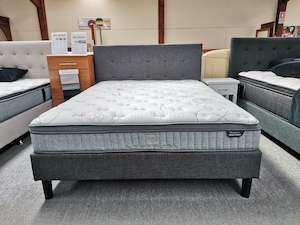 Shirley King Single Bed and S/M Euro Top Pocket Spring Mattress