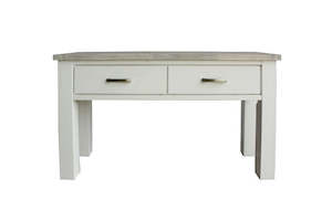 Furniture: Ashlee Hall Table Solid Acacia Wood Two Tones