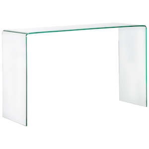 Furniture: Cali U Shape Glass Hall Table