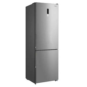 Furniture: Midea 321L Fridge Freezer Stainless Steel