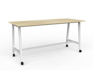 bar table: Cubit Bar Leaner with Castors