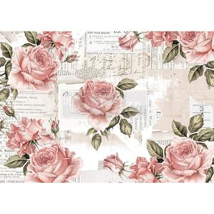 Artist supply: ReDesign Rice paper-Floral Sweetness A3