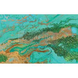 Artist supply: ReDesign Decoupage Tissue -Patina Copper