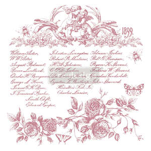 Artist supply: ReDesign Stamp-Floral Script