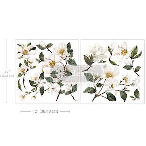 Redesign Decor transfer-Magnolia Garden-MAXI SIZE