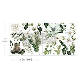 Artist supply: Redesign Furniture Transfer Froggy Meadow Greens-Maxi