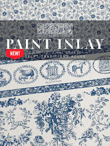 Artist supply: NEW: IOD Paint Inlay-Delft Traditions Azure