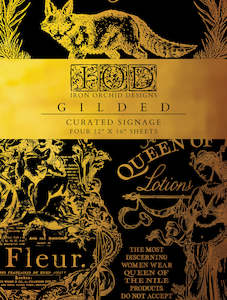 NEW: IOD Foil Transfer:Gilded Curated Signage