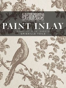 Artist supply: NEW: IOD Paint Inlay-Grisaille Toile