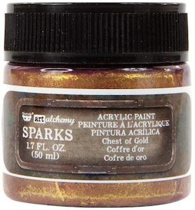 Art Alchemy Sparkle Paint- Chest of Gold.