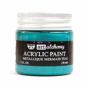 Artist supply: Art Alchemy Métallique Paint- Mermaid Teal