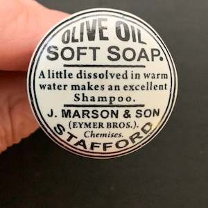 Artist supply: Vintage Knob-Olive Oil Soft soap 1 left!