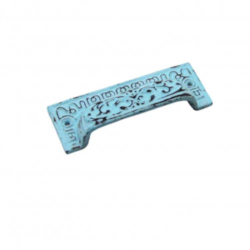 Artist supply: Drawer Pull-Distressed Blue Iron