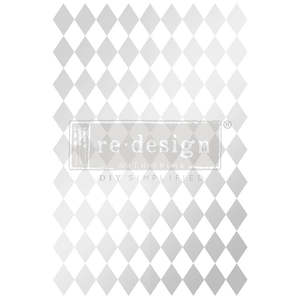 SALE:Redesign Furniture Transfer- Silver Harlequin