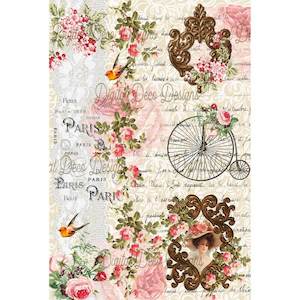 Artist supply: Rice paper - Letter from Paris NEW