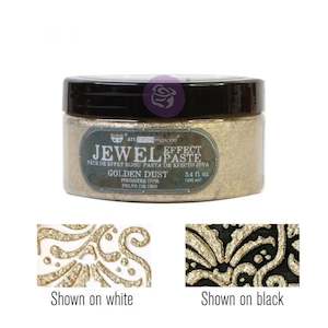 Artist supply: Art Extravagance Jewel Texture Paste-Golden Dust.