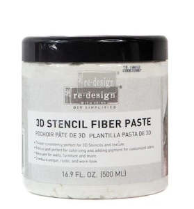 Artist supply: NEW 3d Raised Stencil Fiber Paste 500ml