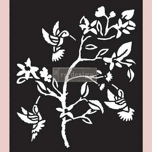 Artist supply: Redesign Stencil-Hummingbird