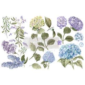 Redesign Decor transfer-Mystic Hydrangea Small 3 sheets