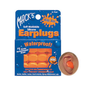 MACKS Kid's Size Silione Earplug 6pr