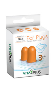 VitaPlus Ear Plugs Foam Torpedo 3pr