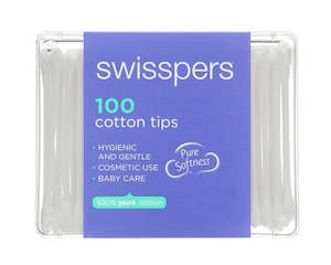 SWISSPERS CottonTips 100 PlasticTub