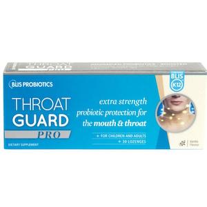 Chemist shop - pharmacy: BLIS Throat Guard PRO Lozenges 30pk