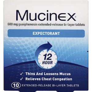 MUCINEX SE 600mg Tabs 10s