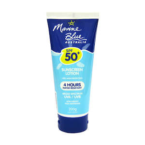 Chemist shop - pharmacy: MARINE BLUE S/Sc Lot SPF50+ Tb 200g