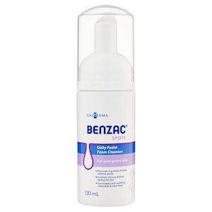 Chemist shop - pharmacy: BENZAC Daily Facial Foam Clnsr 130ml