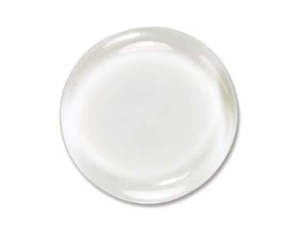 Cabochon - Glass - Round - 1 piece - Clear