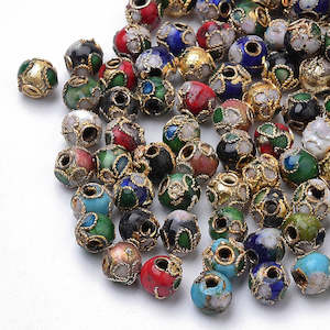 Cloisonne - Round - 6mm - 20 pieces