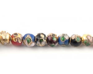 Cloisonne - Round - 14mm - 12 pieces