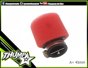 2020 Air Filter: 7325 | Air Filter Angled | 45mm | Red