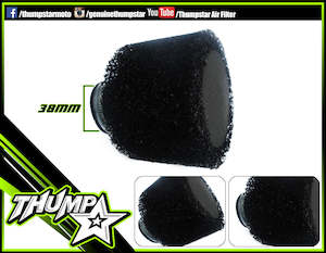 2020 Air Filter: 7003 | Air Filter Angled | TSB 125 | 38mm | Black