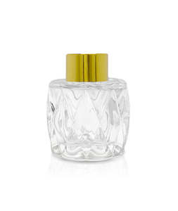 50ml Retro Diamond Diffuser Bottle - Gold Collar