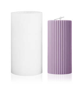 Candle: Fluted Reusable Silicone Mould