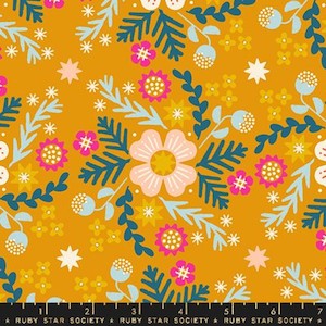 Ruby Star Society - Wild Flowers Linen Canvas