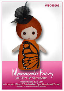 Craft material and supply: Felt Kit - Monarch Fairy