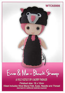 Felt Kit - Ewe & Me - Black Sheep